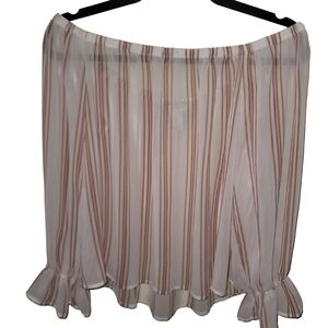 Forever 21 Pink A-Line Midi Skirt Resort Wear